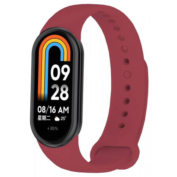 Фото - Ремінець для фітнес-браслету BeCover for Xiaomi Mi Smart Band 8 Red Wine (709411)