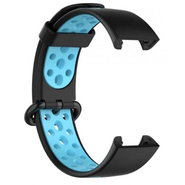 Фото - Ремешок для фитнес-браслета BeCover Vents Style for Xiaomi Redmi Smart Band 2 Black-Blue (709421)