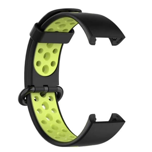 Фото - Ремінець для фітнес-браслету BeCover Vents Style for Xiaomi Redmi Smart Band 2 Black-Green (709423)