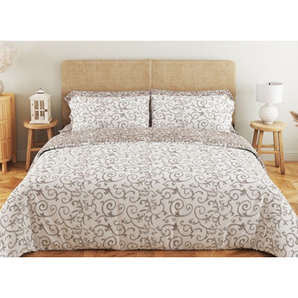 Фото - Комплект постільної білизни ТЕП Soft dreams Beige and White (2-03859_25167)