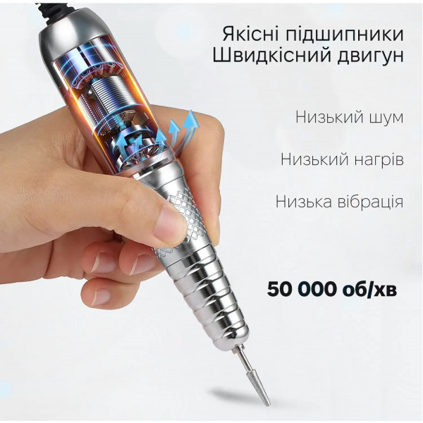 Фото - Манікюрний набір апаратний SML Nail Sander M21 White