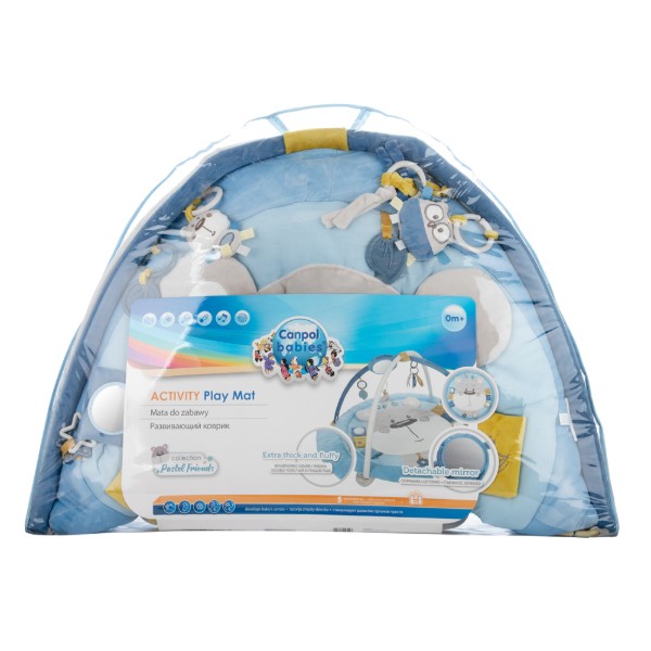 Фото - Розвиваючий килимок Canpol babies Pastel Friends 0+ (68/078_grey)