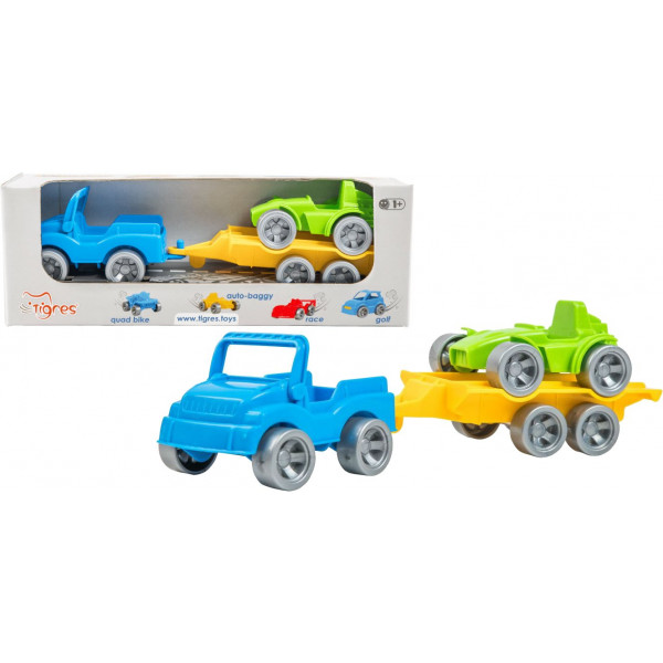 Фото - Базовий ігровий транспорт для малюка Tigres Набір авто "Kid cars Sport" 3 ел. (Джип + баггі) (39544)