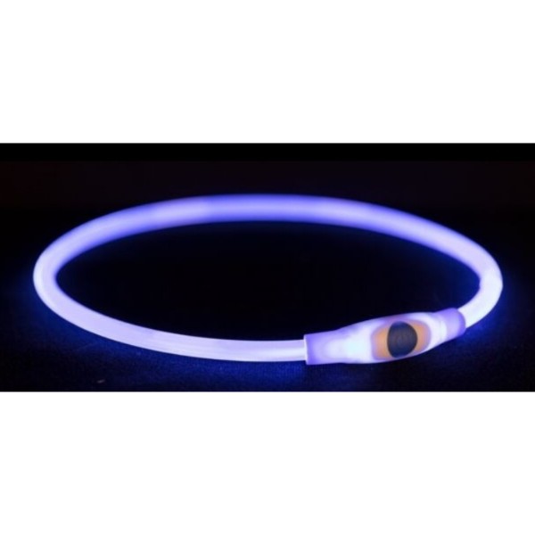 Фото - Нашийник LED для собак Trixie Flash Light Ring USB синій розмір L–XL 65 см/8 мм (4057589126658)