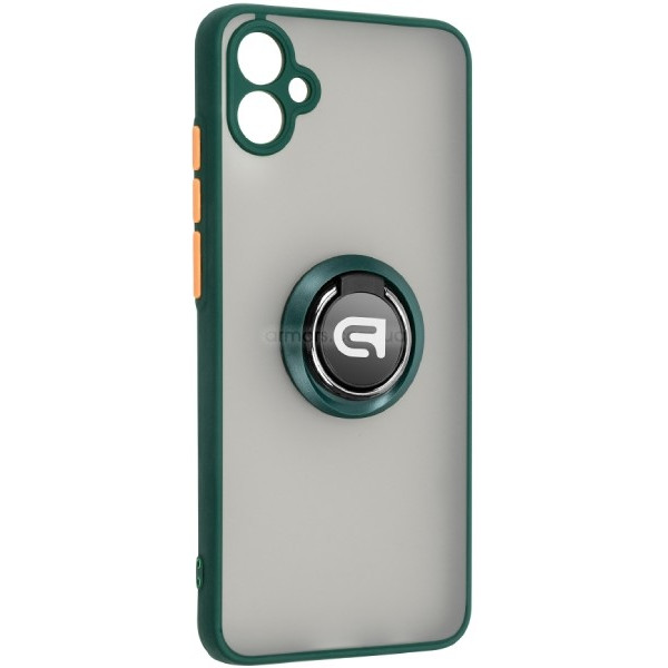Фото - Чохол для смартфону Armorstandart Frosted Matte Ring for Samsung A04e (A042) Dark Green (ARM68347) Фото - Чохол для смартфону Armorstandart Frosted Matte Ring for Samsung A04e (A042) Dark Green (ARM68347)