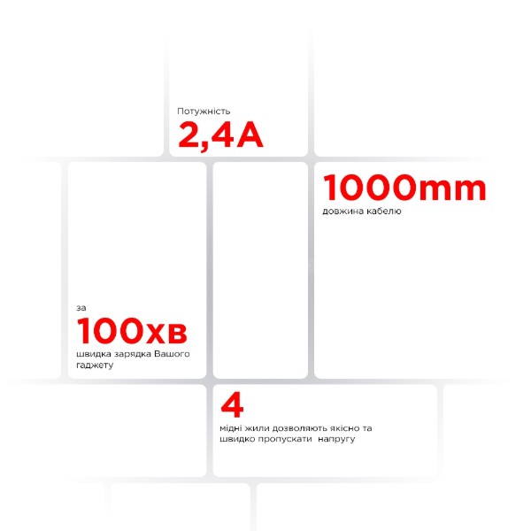 Фото - Кабель Armorstandart AR12 USB - Lightning, 3А, 1 m White (ARM59531)