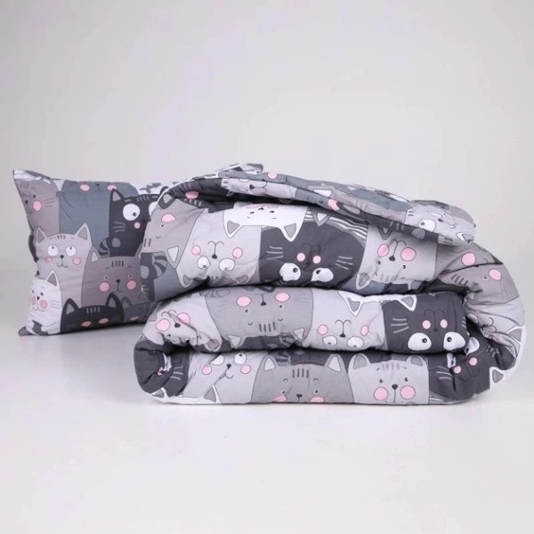 Фото - Одеяло зимнее полуторное MirSon Хлопковая №264 Сolor Fun Line 17-0543 Hendri 140x205 см +нав 2 шт. (2200010856316)