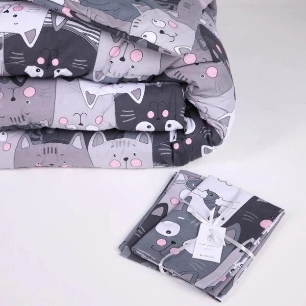Фото - Одеяло зимнее полуторное MirSon Хлопковая №264 Сolor Fun Line 17-0543 Hendri 140x205 см +нав 2 шт. (2200010856316)