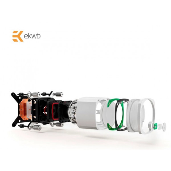 Фото - Водяна система охолодження EKWB EK-Nucleus AIO CR360 Lux D-RGB - White (3831109897850)