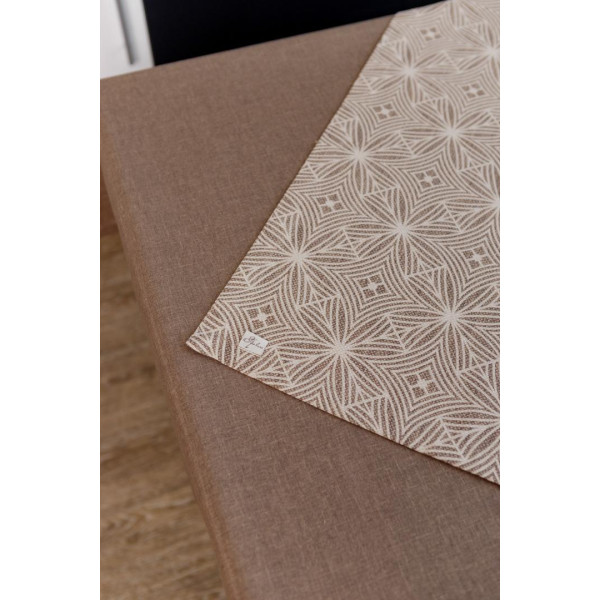 Фото - Скатерть квадратная Прованс наперон Корица 85х85 см (041155)