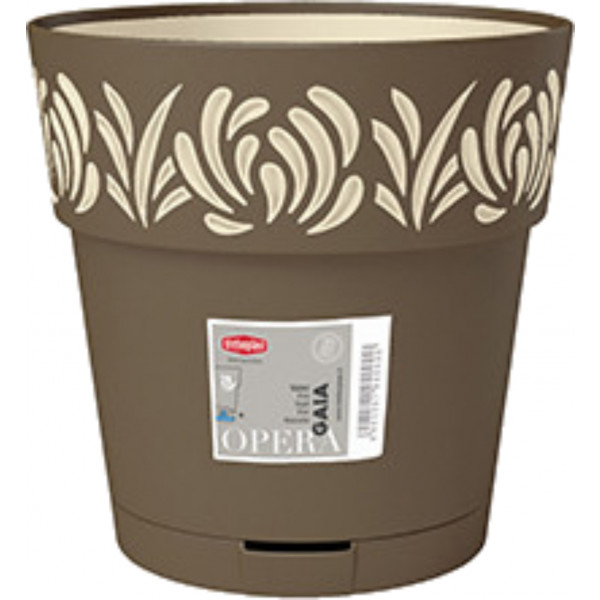Фото - Вазон Stefanplast OPERA Gaia 15 см капучино/ваниль 88302