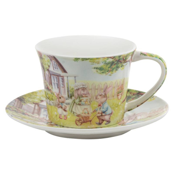 Фото - Набір чашок Lefard Кролячі історії 4 пр.220 мл (924-867)