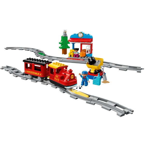 Фото - Конструктор LEGO DUPLO Поезд на паровой тяге (10874)