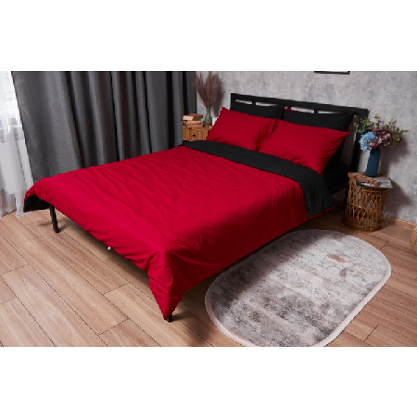 Фото - Комплект постільної білизни Moon&Star Бязь Gold Люкс Cherry Black 175х210 (MS-820003158)