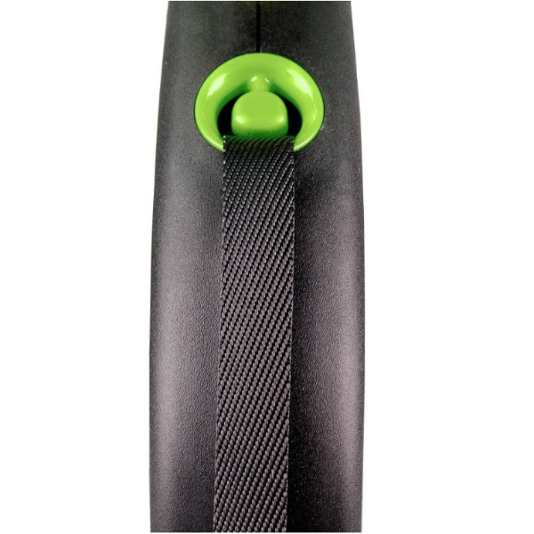 Фото - Поводок-рулетка для собак Flexi Black Design S 5 м Зеленый (4000498033920)