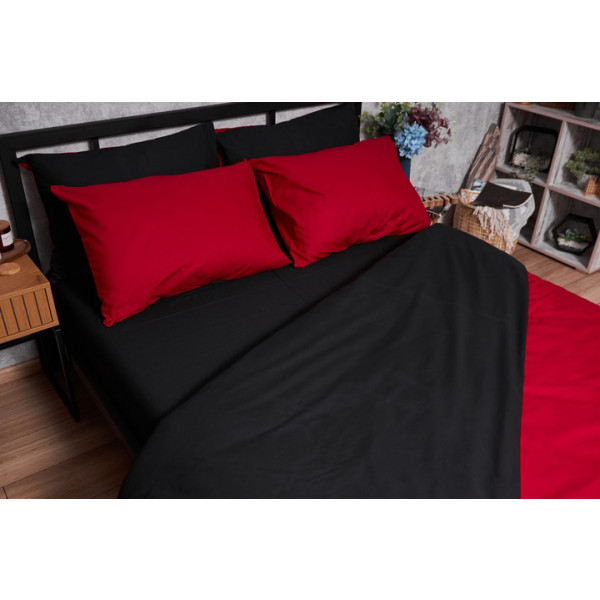 Фото - Комплект постільної білизни Moon&Star Бязь Gold Люкс Cherry Black 175х210 (MS-820003158)