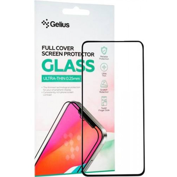 Фото - Захисне скло для смартфону Gelius Full Cover Ultra-Thin 0.25mm for Samsung G990 (S21 FE) Black (94538)