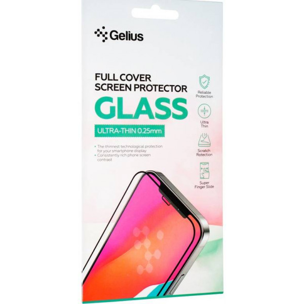 Фото - Захисне скло для смартфону Gelius Full Cover Ultra-Thin 0.25mm for Samsung G990 (S21 FE) Black (94538)