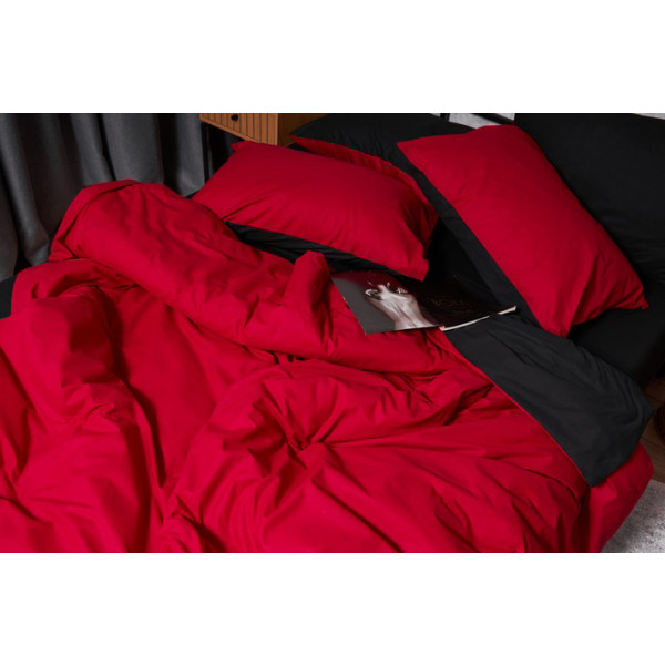 Фото - Комплект постільної білизни Moon&Star Бязь Gold Люкс Cherry Black 175х210 (MS-820003158)