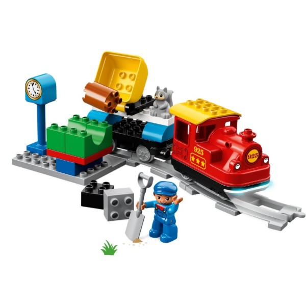 Фото - Конструктор LEGO DUPLO Поезд на паровой тяге (10874)