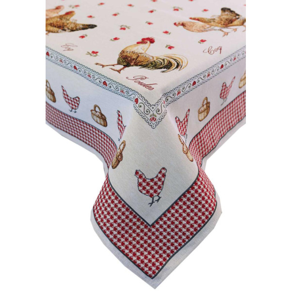 Фото - Скатертина прямокутна Прованс Гобеленова Добробут 135х140 см (044404)