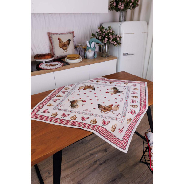 Фото - Скатертина прямокутна Прованс Гобеленова Добробут 135х140 см (044404)