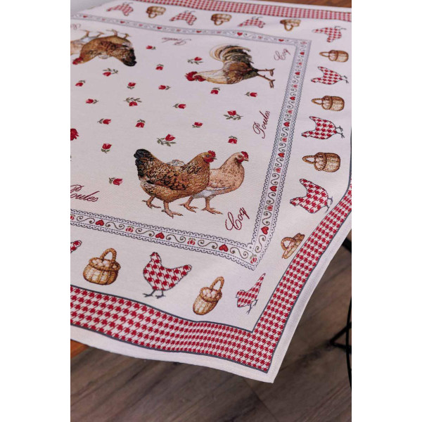 Фото - Скатертина прямокутна Прованс Гобеленова Добробут 135х140 см (044404)