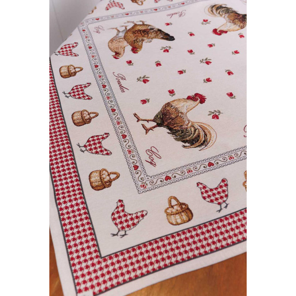 Фото - Скатертина прямокутна Прованс Гобеленова Добробут 135х140 см (044404)