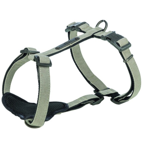 Фото - Шлея для собак Trixie CityStyle H-harness M–L 52–75 см 20 мм світло-сіра (4053032682658)