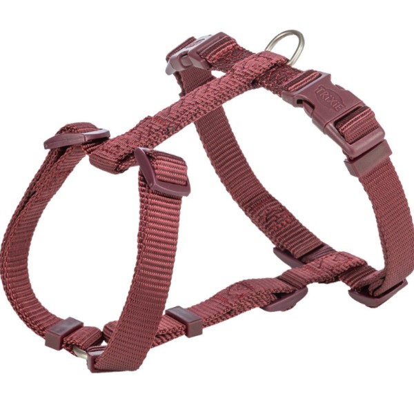 Фото - Шлея для собак Trixie H-harness L–XL 75–120 см 25 мм бордова (4053032672918)