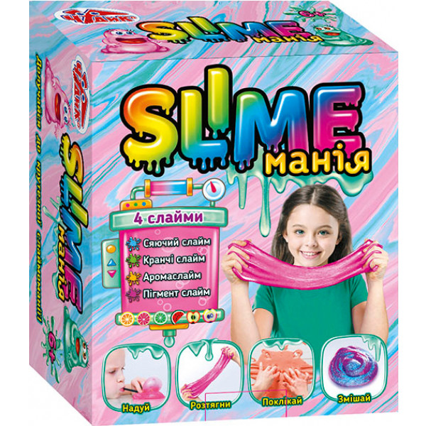 Фото - Лизун Чудик Научная игра. Slime мания  (девочки) ЧУДИК, укр. (399386)Наукова гра. Slime манія (дівчинки) Чудик, укр. (399386)