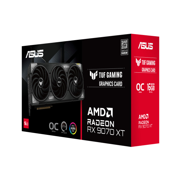 Фото - Видеокарта Asus TUF Gaming Radeon RX 9070 XT OC Edition 16GB GDDR6 (TUF-RX9070XT-O16G-GAMING)