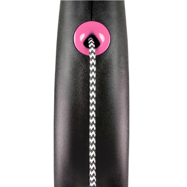 Фото - Поводок-рулетка для собак Flexi Black Design S 5 м Розовый (4000498033319)