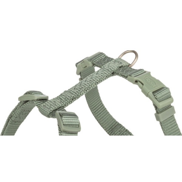 Фото - Шлея для собак Trixie Premium H-harness M–L 52–75 см 20 мм світло-зелена (4053032673076)
