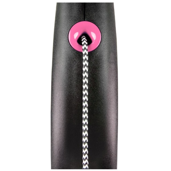 Фото - Повідець для собак Flexi Black Design трос Рожева розмір XS 3 м 8 кг (4000498033210)