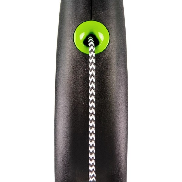 Фото - Поводок-рулетка для собак Flexi Black Design M 5 м Зеленый (4000498033425)