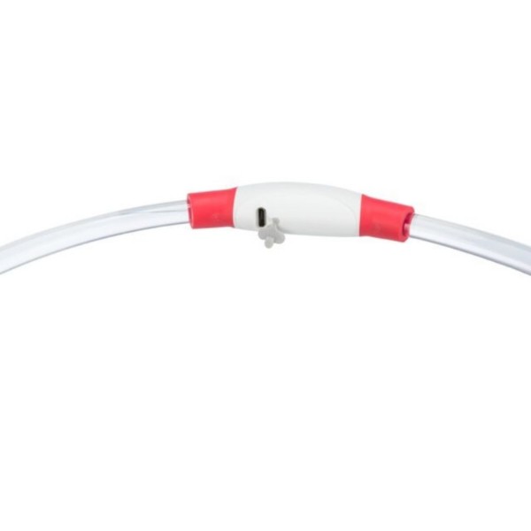 Фото - Нашийник LED для собак Trixie Flash Light Ring USB червоний  розмір  L–XL 65 см/8 мм (4057589126634)