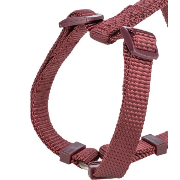 Фото - Шлея для собак Trixie H-harness L–XL 75–120 см 25 мм бордова (4053032672918)