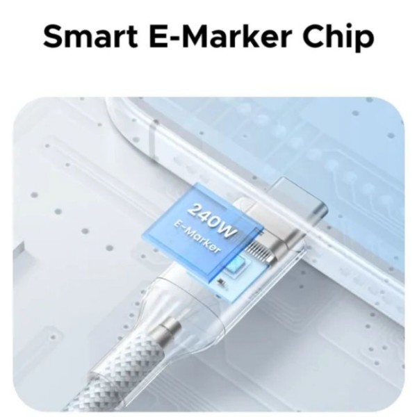 Фото - Кабель UGREEN USB 3.1 Type-C M-M 1 м Blue (75731)