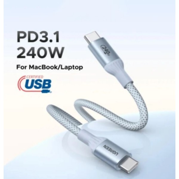 Фото - Кабель UGREEN USB 3.1 Type-C M-M 2 м Blue (75732)