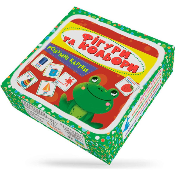 Фото - Картки навчальні Crystal Book Розумні. Фігури та кольори. 30 карток (9789669876164)
