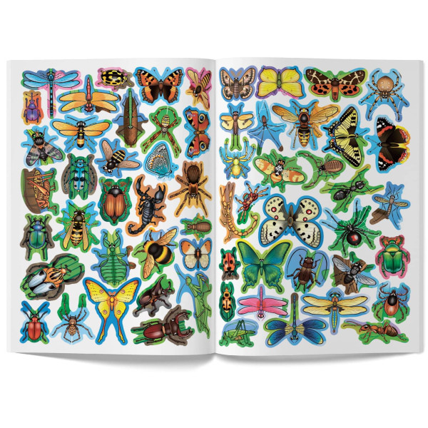 Фото -  Crystal Book Большая книга. Развивающие наклейки. Умные задачи. Насекомые и паукообразные (9789669870551)