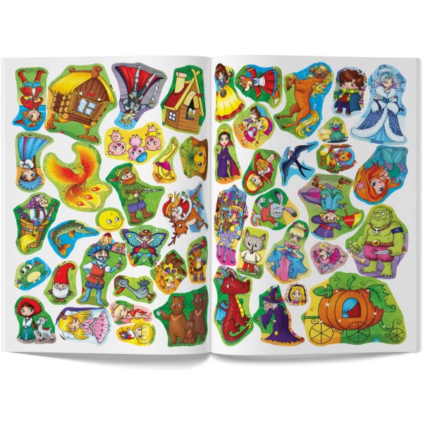 Фото -  Crystal Book Велика книжка. Розвивальні наліпки. Розумнi завдання. Герої казок (9789669363091)
