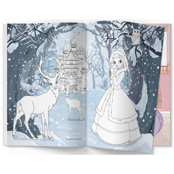 Фото -  Crystal Book Книжка з наліпками. Книга Принцеси (9789669369758)