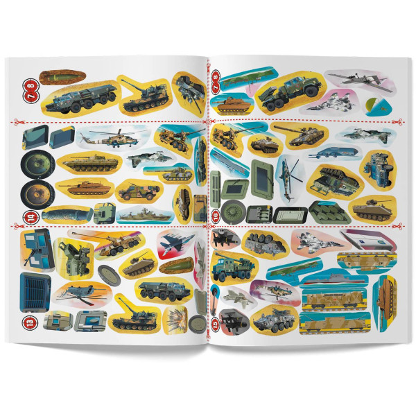 Фото -  Crystal Book Меганаліпки. Військова техніка (9786175473696)