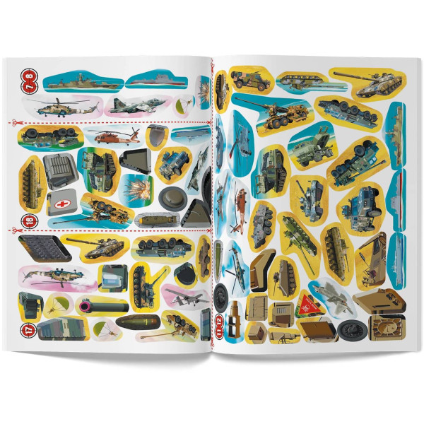 Фото -  Crystal Book Меганаліпки. Військова техніка (9786175473696)