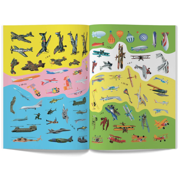 Фото -  Crystal Book Книжка з наліпками. Літаки (9789669872449)