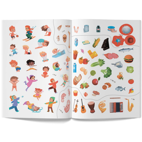 Фото -  Crystal Book Книжка з наліпками. Тіло людини (9786175470466)