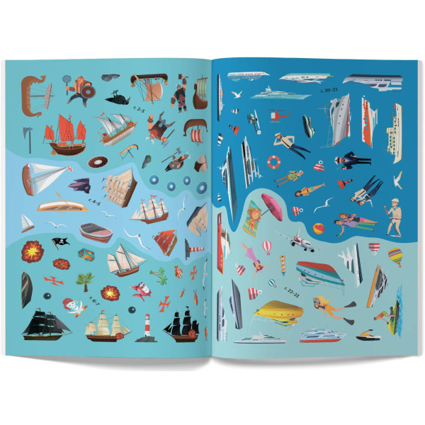 Фото -  Crystal Book Книжка з наліпками. Кораблі (9789669872463)