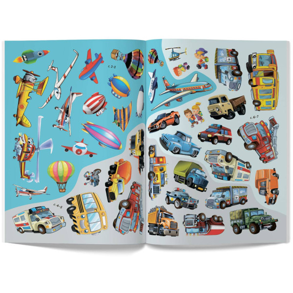 Фото -  Crystal Book Книжка з наліпками. Транспорт (9789669369741)